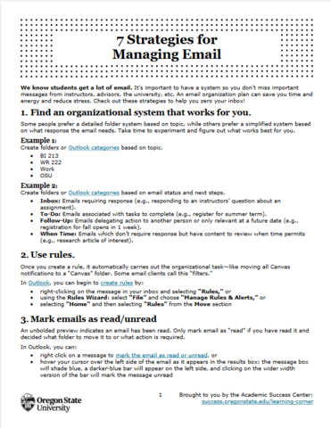 7 strategies for managing email