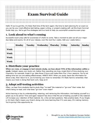 Exam Survival Guide