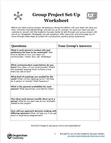 Group Project Set-Up